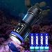 XTAR D30 4000 Lumen Scuba Diving Flashlight Video Light Multi-Color LED,Underwater 100 Meters Diving Photography Light with Safety Lock Function and Battery Power Indicator
