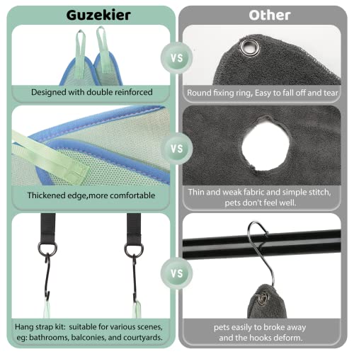 Guzekier Pet Dog Grooming Hammock Harness for Cats & Dogs, Dog Sling for Grooming, Dog Hammock Restraint Bag with Nail Clippers/Trimmer, Nail File, Pet Comb,Ear/Eye Care