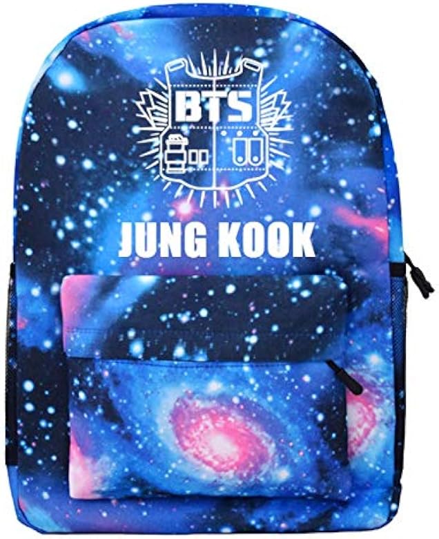 BTS Backpack Galaxy School Bags Bookbag 