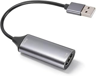 Video Capture Card 4K HDMI To USB 3.0, 1080P 60FPS for Game Recording and Streaming