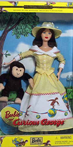 Muñeca Barbie con Curious George 11.5 pulgadas miniatura 3