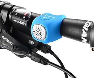 ROCKBROS Electronic Bicycle Horn Cycling Electric Bells Mini E-Bell Rainproof MTB Bicycle Lightweight 75 DB Bike Handlebar Bell Adult