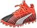 PUMA One 5.3 MG Jr, Scarpe da Calcio Unisex-Bambini, Nero (Black-Nrgy Red-Aged Silver), 35 EU