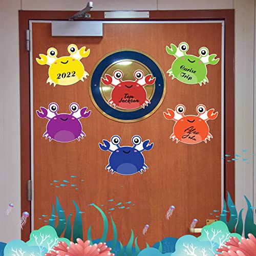 Imanes decorativos de cangrejo para puerta 6 piezas miniatura 3
