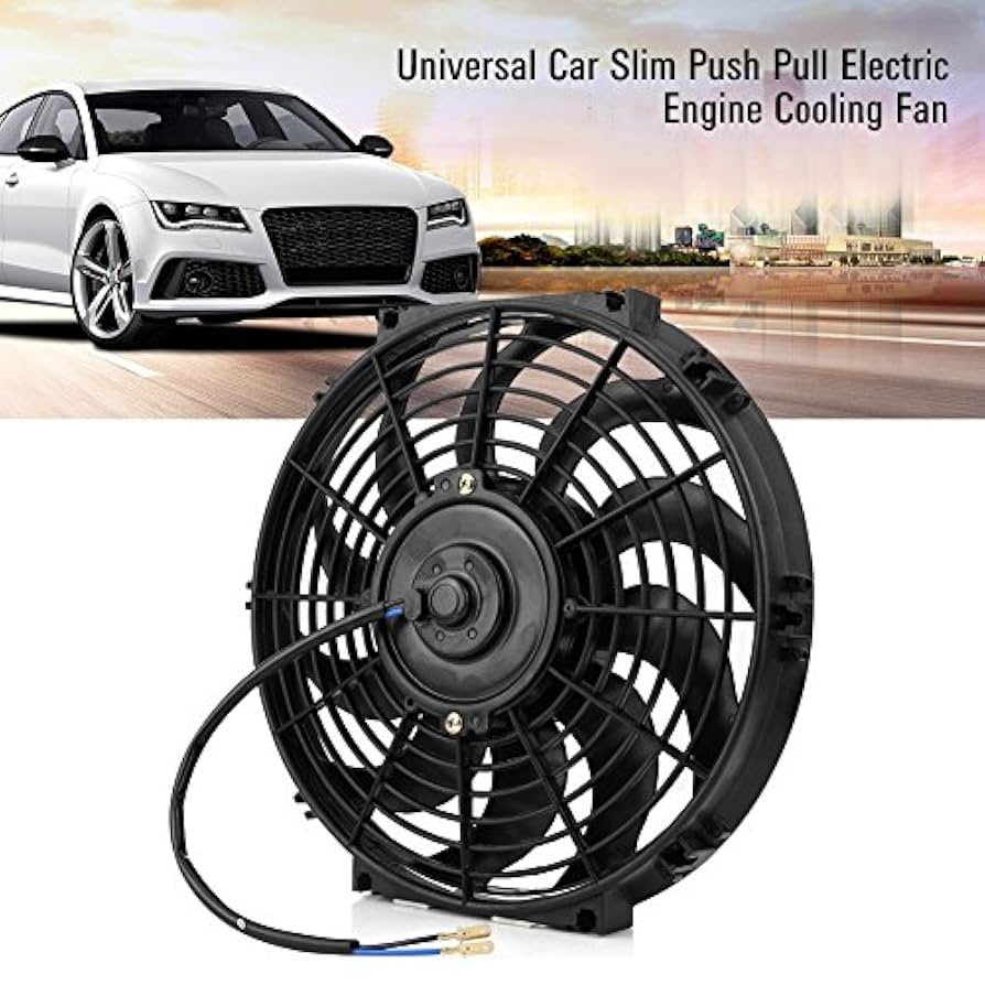 2PCS 16 Inch Universal Slim Electric Radiator Fans - 12V 120W Push/Pull Cooling Fan Kit, Black - View #7