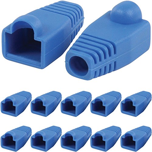 10 x Blue RJ45 Cat5e CAT6 estremità del cavo per