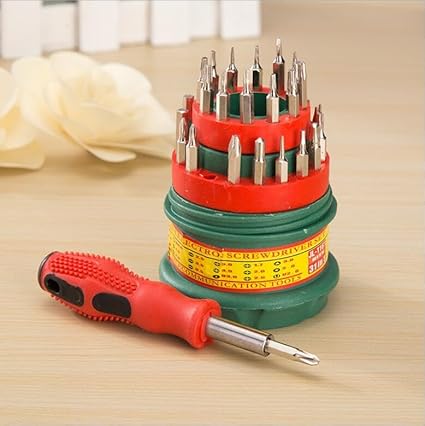 STRETTO 31 in 1 Magnetic Screwdriver Set with Non-Slip Handle, Small Screwdrivers Repair Tool Kit for iPhone, iPad, Computer, Watch, Glasses, Camera, Electronic (T-32-1)