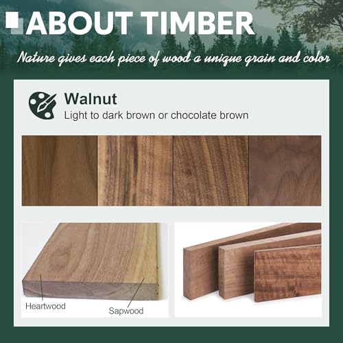 ACTESE Walnut Wood Floating Shelves for Wall Mount, Thicker and Wider Sturdy Wood Shelf for Bedroom, Bathroom Kitchen and Living Room Decor,36 x 6 x 1.5 inche, Set of 2 (Walnut, 36") by ACTESE - Image 5