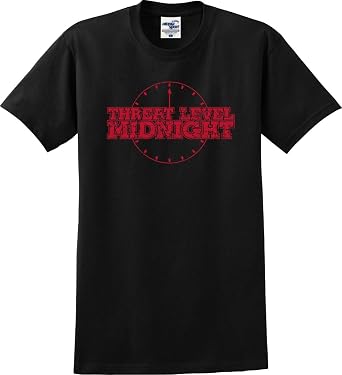 Threat Level Midnight Funny Distressed T-Shirt S-5X