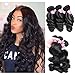 Mink Hair 7A Peruvian Loose Bundles (16 18 20,300g) Unprocessed Virgin Loose Wave Human Hair Weave Bundles Natural Color