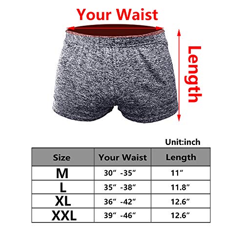 Lehmanlin Men's High Elastic Bodybuilding Shorts 3 Inch Workout Stretch Yoga Short Shorts Quick Drying(Black/Blue-M) #TOP1