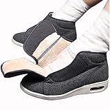 Arthritis Swollen Feet Diabetic Shoes,Warm Wool Boots Casual Orthopedics Wide Feet Swollen Shoes Thumb Eversion Adjust Diabetic Soft Comfort Recovery Walking Shoes Men 5/Women 6