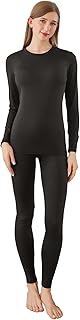 Long Johns Thermal Underwear for Women Fleece Lined Base Layer Set