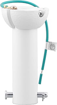 4 Inch Matte White Ceiling Fan Downrod with Hanger Ball, 1" OD Fits 3/4" ID Mounts Threadless Extension Pole Not Glossy White