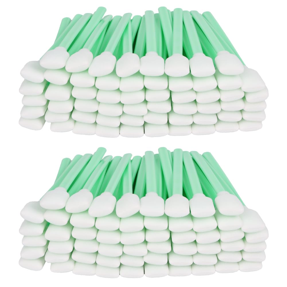APXEL 200PCS Square Foam Cleaning Swab Sticks, Foam Tip Cleaning Swabs, Dust Free Anti-Static Rectangle Swabs for Inkjet Printer Print Head Optics Lens Camera Optical Equipment Auto Detailing