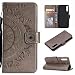 Produktbild CoverKingz Handyhülle für Samsung Galaxy A70 - Handytasche mit Kartenfach A70 Cover - Handy Hülle klappbar Motiv Mandala Grau
