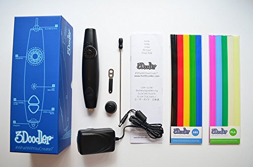 3Doodler 3D Printing Pen With 50 Strands Of Plastic, Black #TOP1