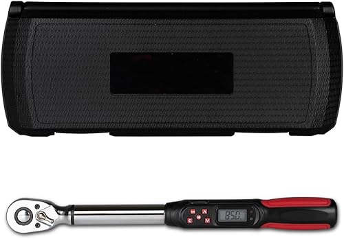 Miniatura 5 de Tapha Herramientas Llave dinamométrica digital de 3/8 pulgadas, 3.1-62.7 ft-lbs (4.2-85 N-m) Rango de torque, tamaño compacto, par de destino fijo,