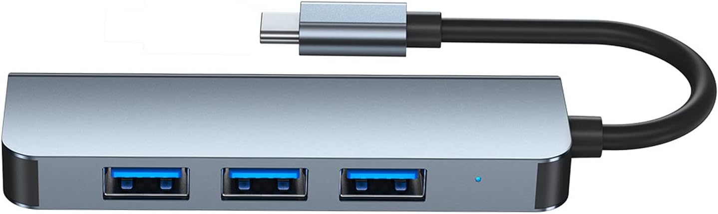 Keenso Type C to USB Hub, 4 Ports Compact Aluminum Design