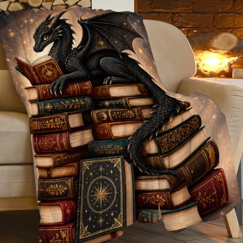 Beynepe Dragon Fleece Throw Blanket, Soft Cozy #TOP2
