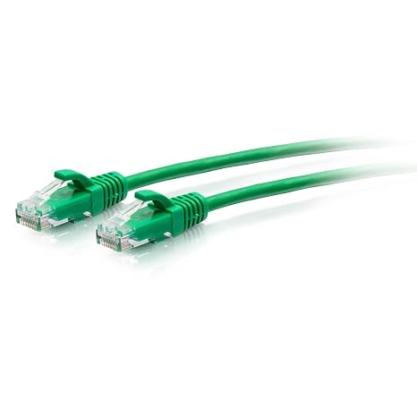 C2G 25ft (7.6m) Cat6a Snagless Unshielded (UTP) Slim Ethernet Network Patch Cable - Green