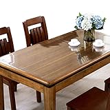 IYHUO PVC製 テーブルクロス 透明 ビニールクロス テーブルマット デスクマット 長方形 正方形 厚さ2mm 多機能 防水 撥水 耐熱 耐久 汚れ防止 サイズ選択可能 110*110CM