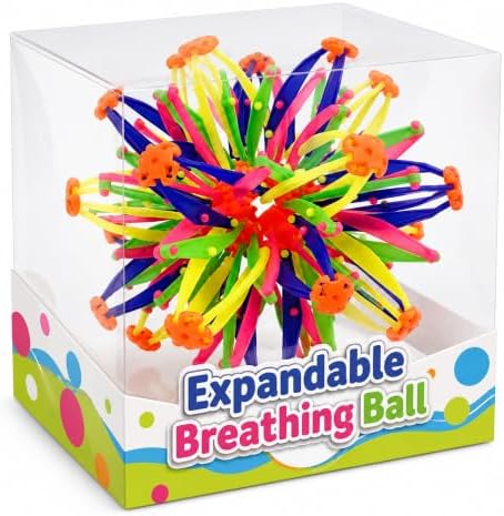 DIMROM Expandable Breathing Ball Sphere for Stress Relief, 5.5 to 10.2 in