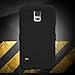 Galaxy S5 Case, ToughBox® [Armor Series] [Shock Proof] [Black] for Samsung Galaxy S5 Case [Built in Screen Protector] [with Holster & Belt Clip] [Fits OtterBox Defender Series Belt Clip]