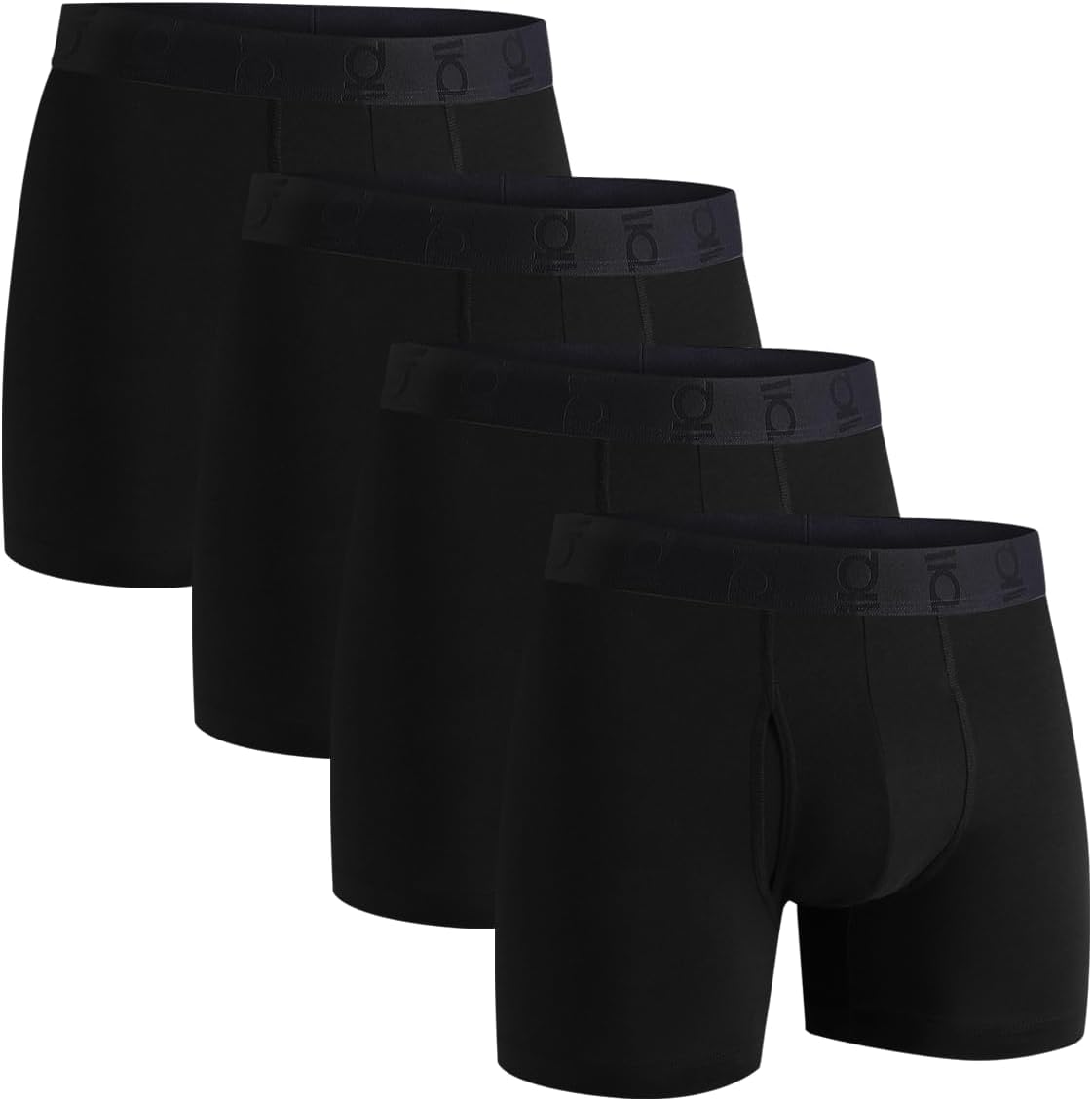 Men's Underwear Boxer Briefs 2 Pack, Soft Comfortable Cotton Underwear with ComfortFlex Waistband, Tag-Free, 3”