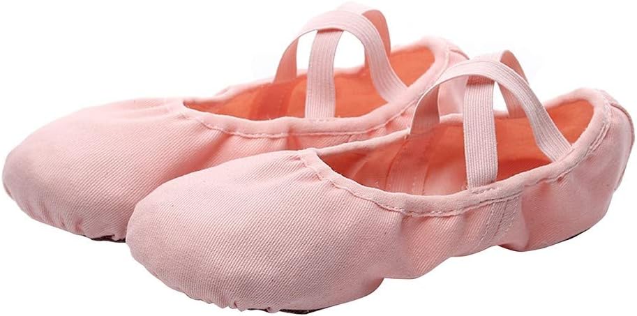 Ballet Shoes for Girls, Cotton Dance Shoes Soft Yoga Flats Gymnastic Shoes for Children Kids