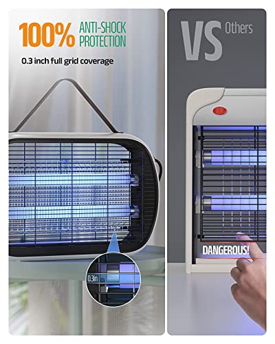 Buzbug Fly Killer, High-Voltage Fly Zapper, Attract To Zap Flying Insects, Used As Fly And Insect Killer, Bug Zapper, Mosquitoes Lamp, Fly Swatter, Wasp Killer For Kitchen And Garden #TOP2