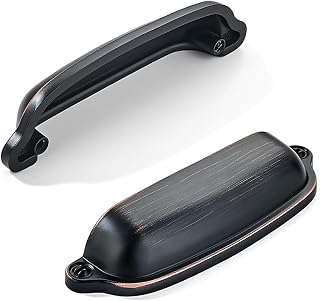 Cup Oil Rubbed Bronze Cabinet Pull - 170357, 2-1/2 in (64 mm) · Zinc Alloy · 10-Pack