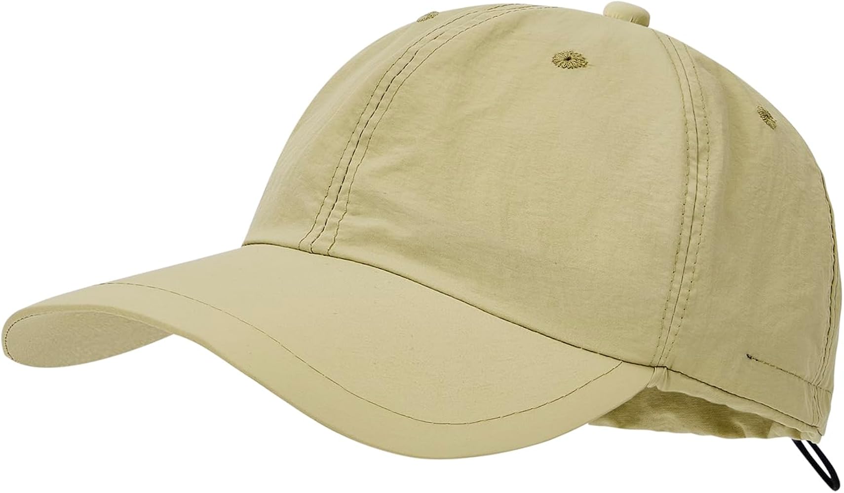 Unisex Recycled Fabric Baseball Cap, Adjustable Fit, Outdoor Hiking Hat Adjustable UPF Baseball Hat - one-size fits all | Olive main image 3