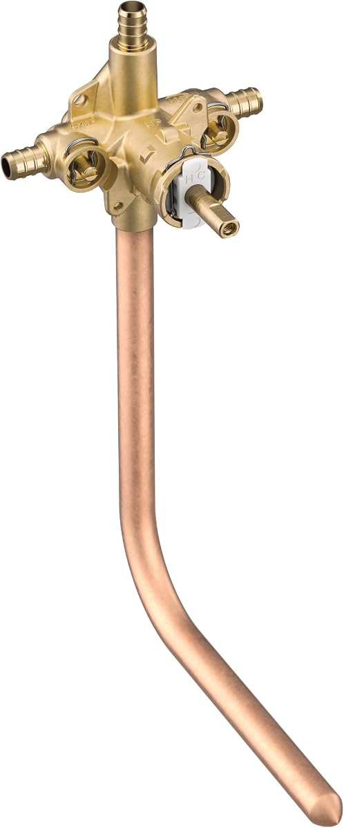 Moen 2360PF M-Pact Posi-Temp Válvula de equilibrio de presión con conexión PEX de anillo de engarzado de 1/2"