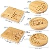 FUNSHOWCASE Wood Coaster Set Epoxy Resin Casting Craft Kit River Edge 5-Count #1