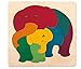 Produktbild Hape Houten legpuzzel Rainbow Elephant & Baby