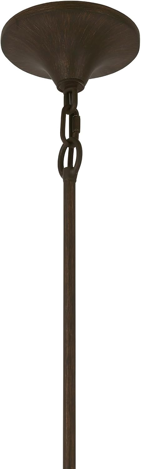 Savoy House 1-2168-6-105 Malinda Organic Clear Chandelier by Breegan Jane, 6-Light 360 Total Watts, 19" H x 41" W, Bark
