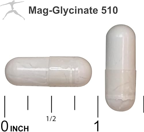 Miniatura 3 de Mag Glycinate 510 - Glicinato de magnesio - Suplemento nutricional para el estrés, la salud cardíaca, los nervios, los músculos, la energía y el