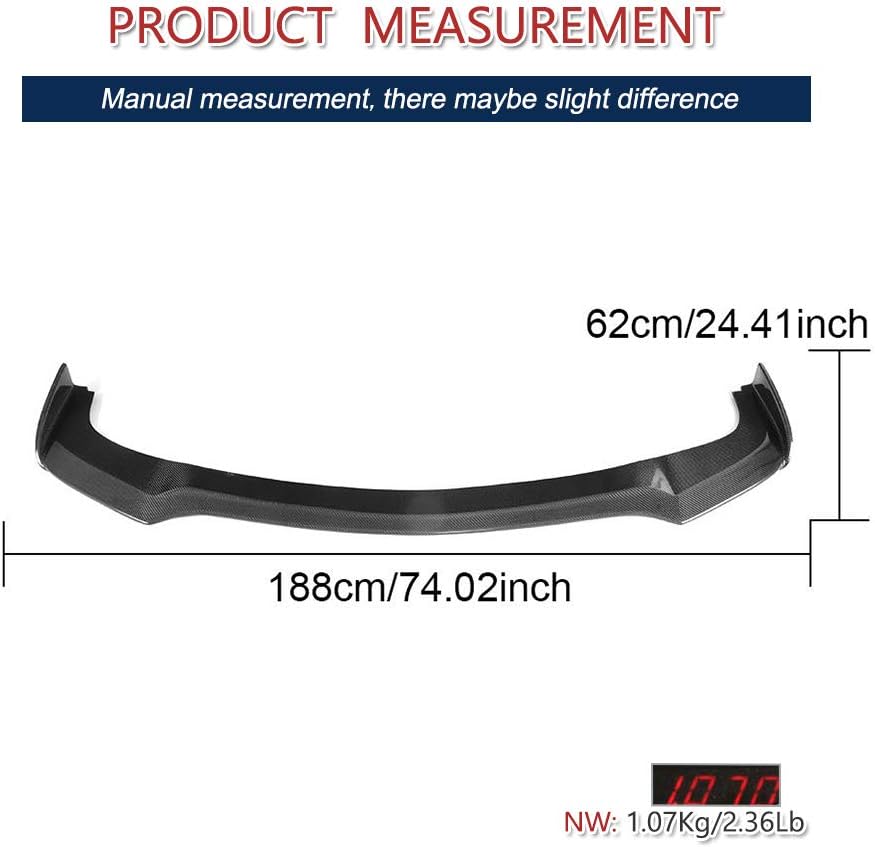 Carbon Fiber Chin Spoiler fits for Infiniti Q50 Base Sedan 2018-2020 Front Bumper Lip Spoiler Chin Splitter Body Kits Factory Outlet