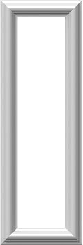 Ekena Millwork PNL08X24AS-01 8"W x 24"H x 1/2"P Ashford Molded Classic Wainscot Wall Panel