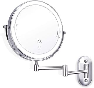 8 Inch Makeup Mirror, 7X Wall Mounted Magnify...