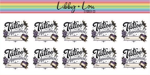 Tattoo Appointment Planner Stickers | Tattoo Session Planner Stickers | Self Care & Appointment