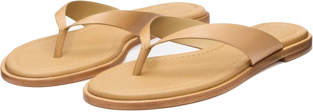 ZJGZF Studded Thong Sandals Womens Flip Flop Slides Round Toe Summer sandal Slip On Comfortable Slipper Shoes Black Shoes