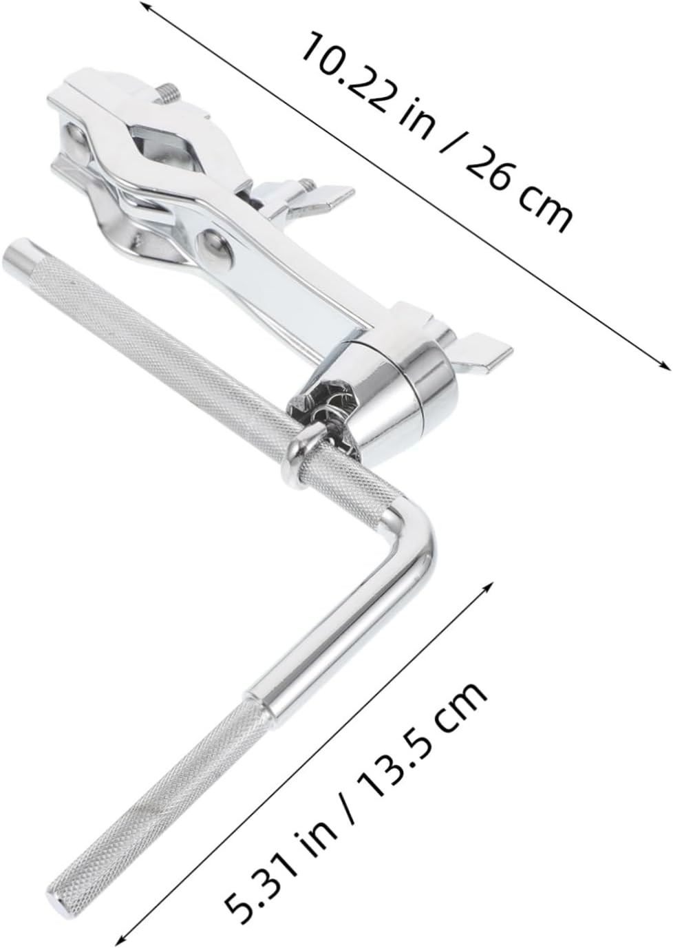 Milisten Adjustable Drum Rack with Cowbell Extension Clamp Multi-Functional Bass Drum Mounting Hardware for Percussion Instruments with Snare Stand Compatibility
