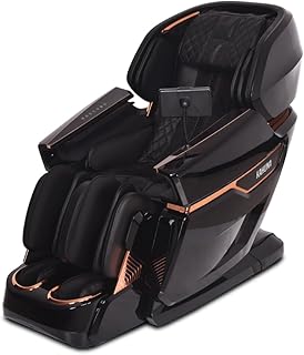 Kahuna Massage Chair EM-8500 4D Full-Body Shiatsu Massage targeting Muscle, Tablet Remote 24 Auto Programs-Black