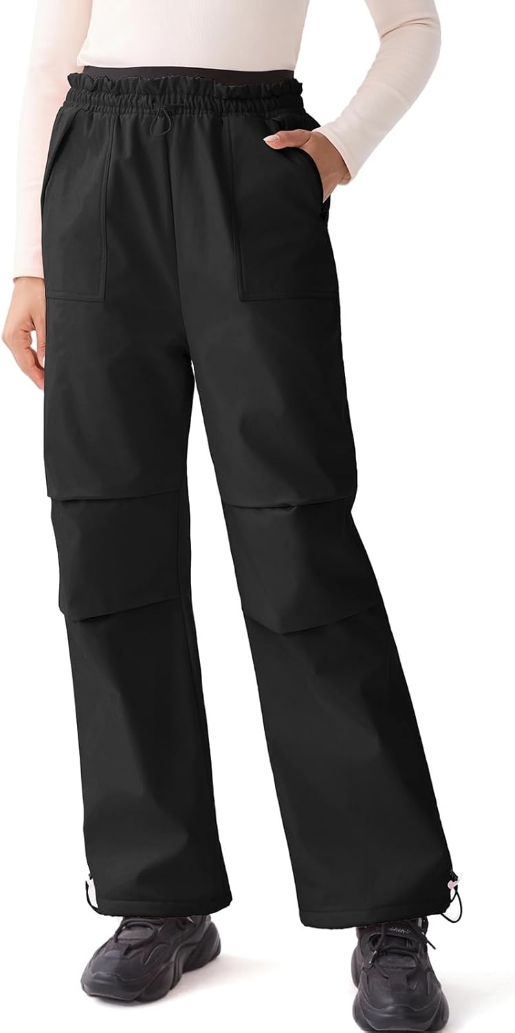 GS SNOWING Women's Snow Pants Waterproof Snowboard Pant Softshell Insulated Fleece Line Ski Pants Winter Warm Outdoor Hiking