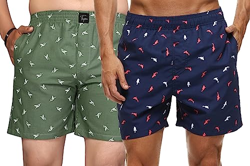 Image of Tapia Men's Cotton Regular All Over Print Boxer Shorts