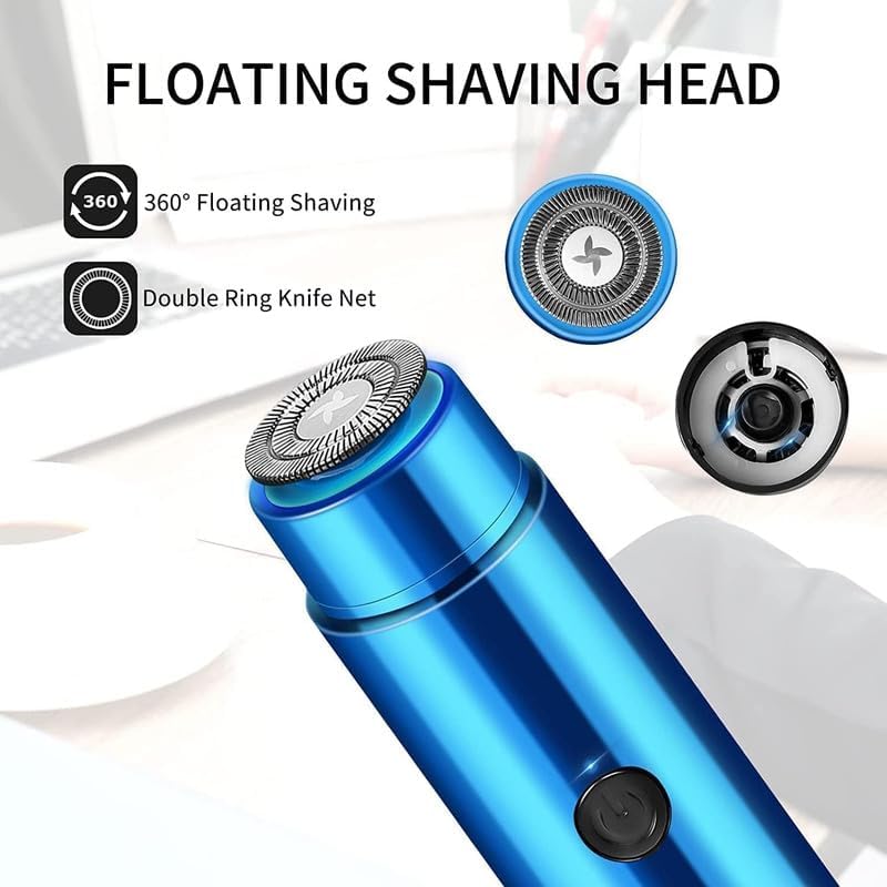 Mini Electric Shaver Men Portable Pocket Beard Trimmer Cordless Facial Hair Razor For Travel Home Daily Grooming Compact Multipurpose Shaver — photo 2
