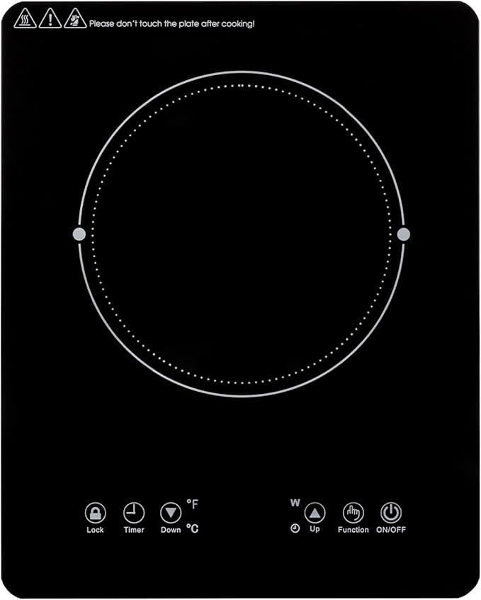 Estufa Eléctrica Portátil de 1 Puesto 1800W 110V con Panel Táctil miniatura 4