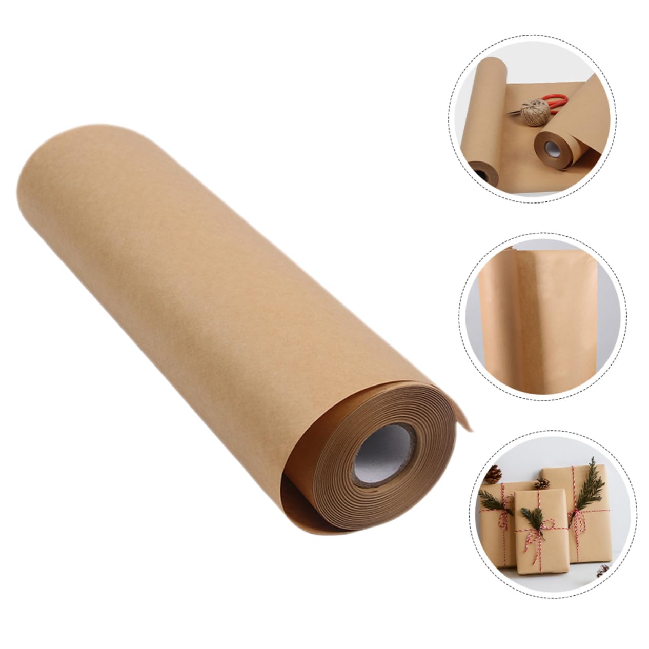 NUOBESTY 1 Papier - Rolka Papieru Do Pakowania Z Pulpy Drzewnej Na Imprezy I Kompozycje Kwiatowe - Naturalny I Bezpieczny Dla Rzemiosła